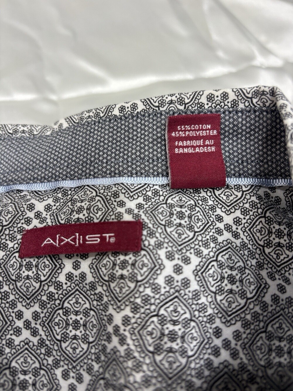 Axist Men's Long Sleeve Geométrico Button-Up Shirt Size Medium